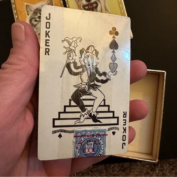 Vintage Durations Dog & Cat Playing Cards - Picture 5 of 6